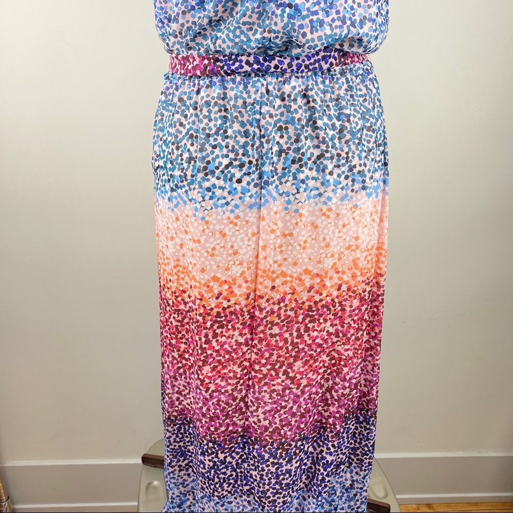 Multi-Color Halter Maxi Dress - Picture 7 of 15